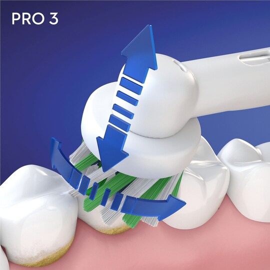 Oral-B Pro3 3700 elektrisk tannbørste 291176 (lys blå)