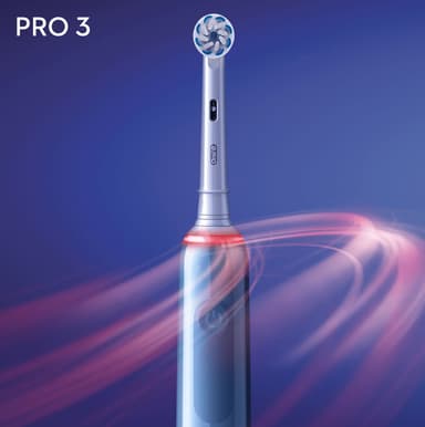 Oral-B Pro3 3700 elektrisk tannbørste 291176 (lys blå)