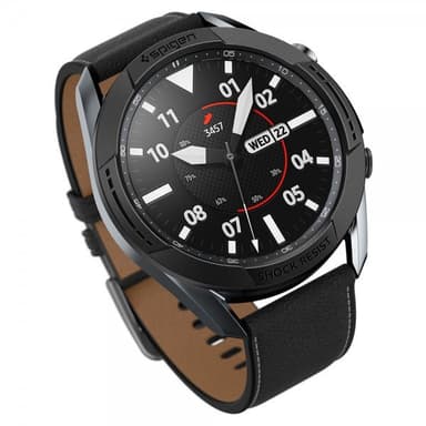 Spigen Samsung Galaxy Watch3 45mm Deksel Chrono Shield Svart