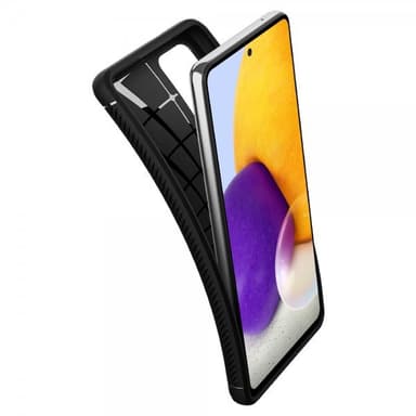 Spigen Samsung Galaxy A72 Deksel Rugged Armor Matte Black