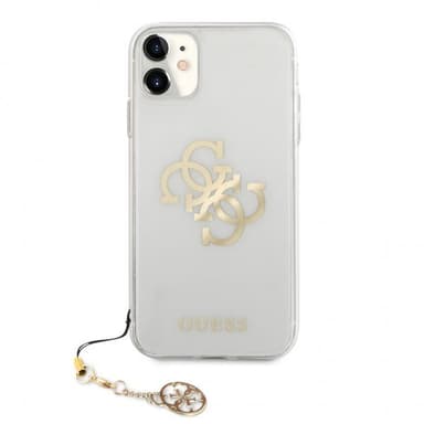 Guess iPhone 11 Deksel 4G Logo Gull Klar