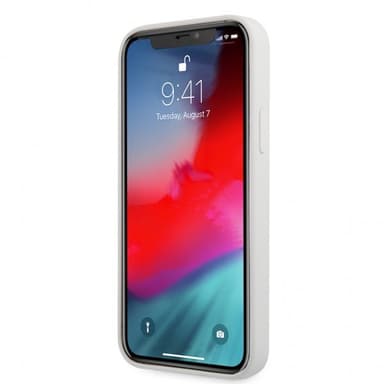 Guess iPhone 12 Pro Max Deksel Vintage Silicone Cream