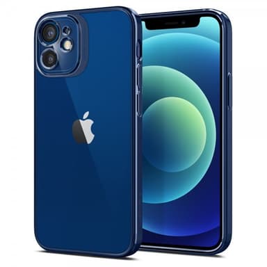 Spigen iPhone 12 Mini Deksel Optik Crystal Chrome Blue