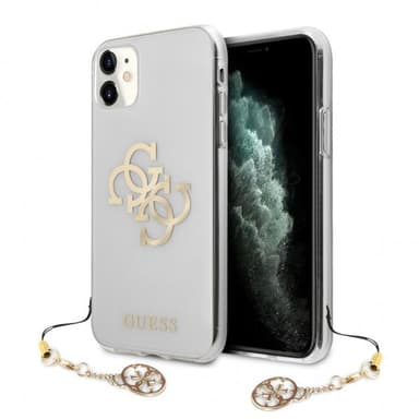 Guess iPhone 11 Deksel 4G Logo Gull Klar