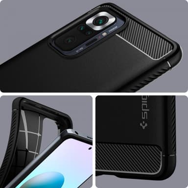 Xiaomi Redmi Note 10 Pro Deksel Rugged Armor Matte Black