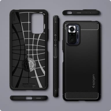 Xiaomi Redmi Note 10 Pro Deksel Rugged Armor Matte Black