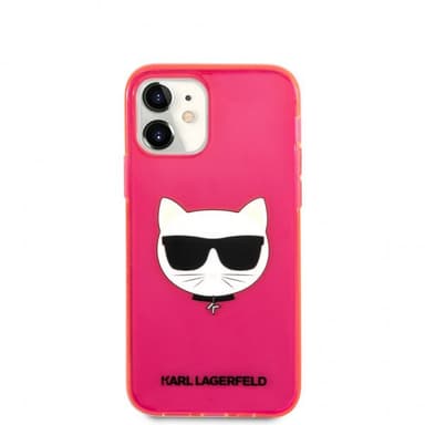 Karl Lagerfeld iPhone 12 Mini Deksel Choupette Fluo Rosa