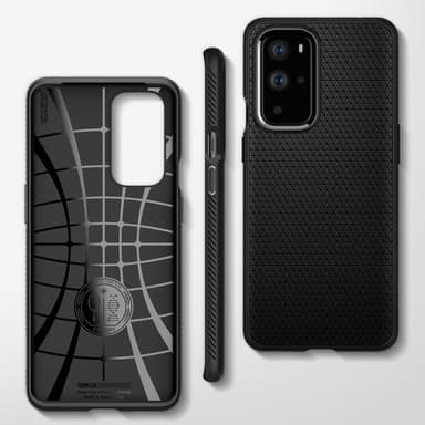 Spigen OnePlus 9 Pro Deksel Liquid Air Matte Black