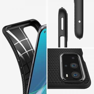 Spigen OnePlus 9 Pro Deksel Liquid Air Matte Black