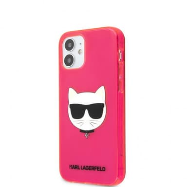 Karl Lagerfeld iPhone 12 Mini Deksel Choupette Fluo Rosa