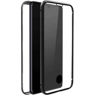Black Rock Samsung Galaxy A42 5G Deksel 360° Real Glass Case Svart Transparent