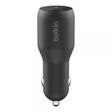 Belkin Mobillader til bil BOOST↑CHARGE™ Dual USB-C 36W Svart