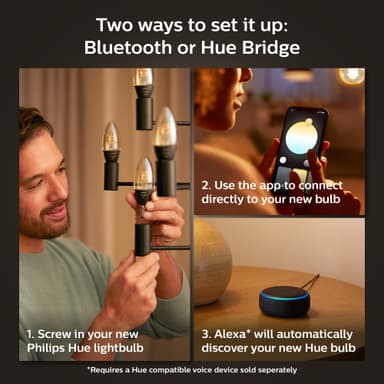 Philips Hue W 4,5W Fil lyspære