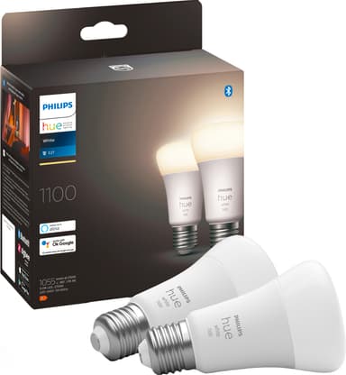 Philips Hue W 9,5W A60 E27 2-pk.