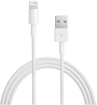 Apple Lightning til USB-kabel MD818, 1m (hvit)