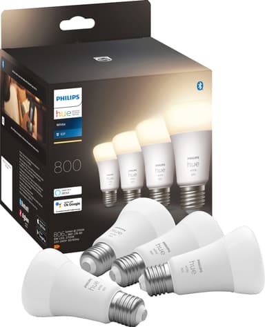 Philips Hue W 9W A60 E27 4-pk.
