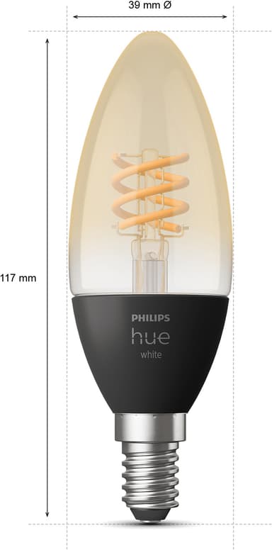 Philips Hue W 4,5W Fil lyspære