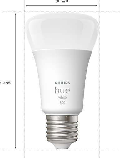Philips Hue W 9W A60 E27 4-pk.