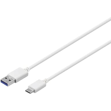 Sandstrøm USB A-C kabel 1,2 m (hvit)