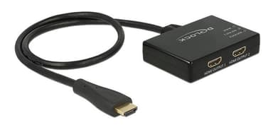 Delock HDMI Splitter 1 x HDMI inn> 2 x HDMI ut 4K