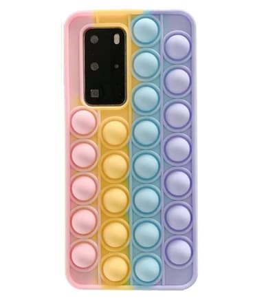 Samsung S21 Ultra Cover Fidget pop it Bubbles Rosa / Gul / Blå / Lilla
