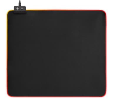 DELTACO GAMING RGB musematte, 450x400x4mm, 13 LED -moduser, svart