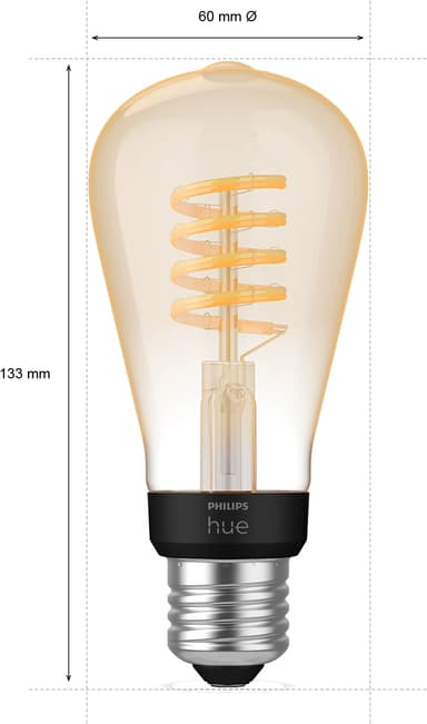 Philips Hue WA 7W Fil ST64 E27