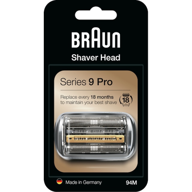 Braun 94M KeyPart erstatningshode for barbermaskin 394792 (sølv)