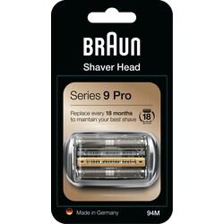 Braun 94M KeyPart erstatningshode for barbermaskin 394792 (sølv)