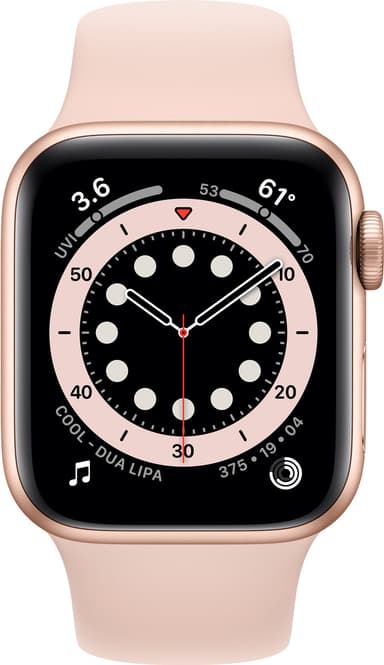 Apple Watch Series 6 40mm GPS (gullfarget alu/sandrosa sportsreim)