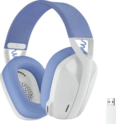 Logitech G435 gaming headset (hvit)