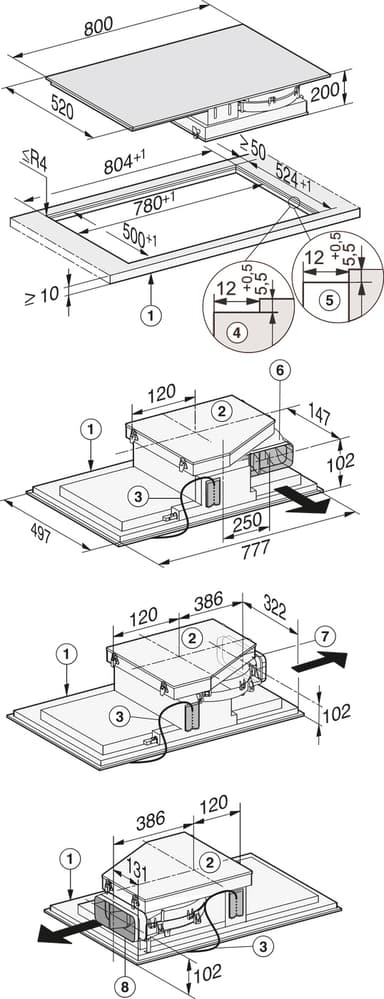 Miele KMDA 7000 induksjonstopp KMDA7634FL