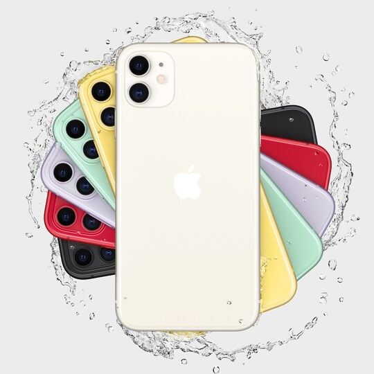 iPhone 11 smarttelefon 128 GB (hvit)