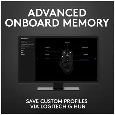 Logitech G502 Hero USB gamingmus (sort)