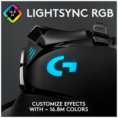 Logitech G502 Hero USB gamingmus (sort)