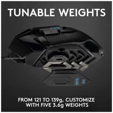 Logitech G502 Hero USB gamingmus (sort)