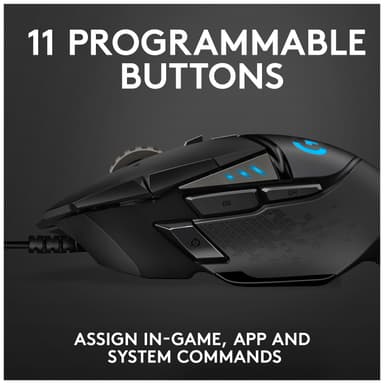 Logitech G502 Hero USB gamingmus (sort)