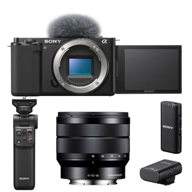 Sony Vloggkamera ZV-E10 10-18mm F4.0