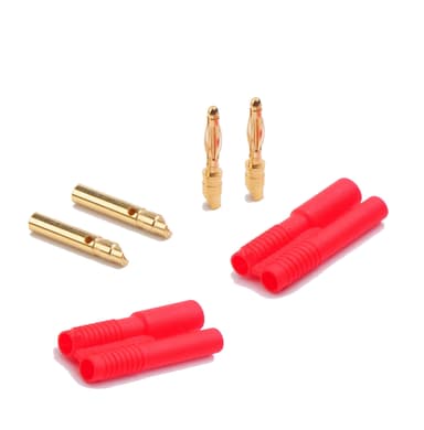 Amass 2.0mm Gullkontakt m. holder