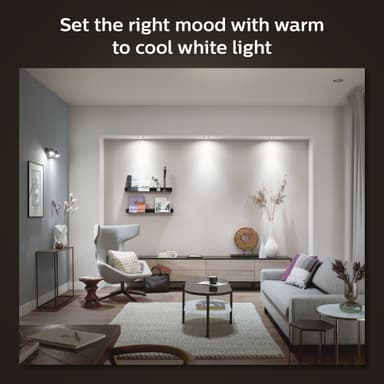 Philips Hue Milliskin innfelte spotlys 3x5 (aluminium)
