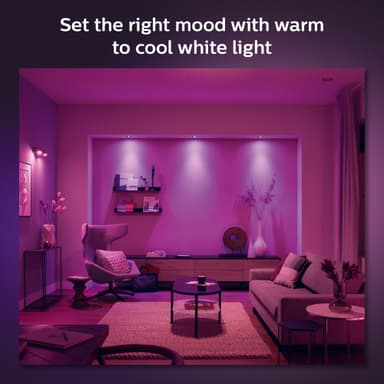 Philips Hue Centura innfelt spotlys 3x5,7W (aluminium)