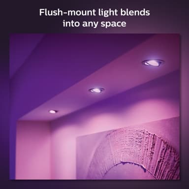 Philips Hue Centura innfelt spotlys 3x5,7W (aluminium)