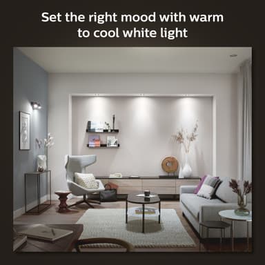Philips Hue Milliskin innfelte spotlys 3x5 (Hvit)