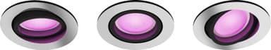 Philips Hue Centura innfelt spotlys 3x5,7W (aluminium)