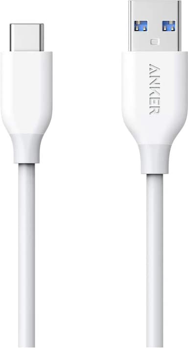 Anker Powerline USB-C til USB 3.0-kabel 0,9m (hvit)