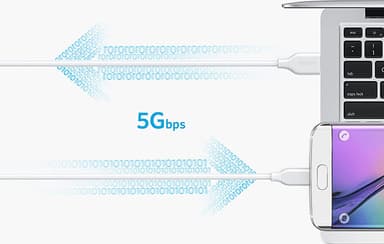 Anker Powerline USB-C til USB 3.0-kabel 0,9m (hvit)