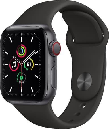 Apple Watch SE 40 mm - LTE (stellargrå alu/midnatt sportsreim)