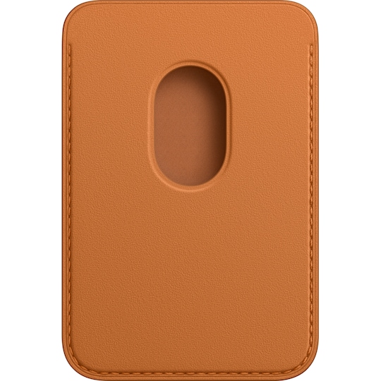 iPhone lommebok i skinn med MagSafe (gyllenbrun)