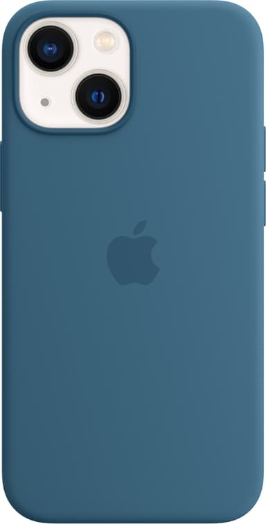iPhone 13 Mini silicone case with MagSafe (blue jay)