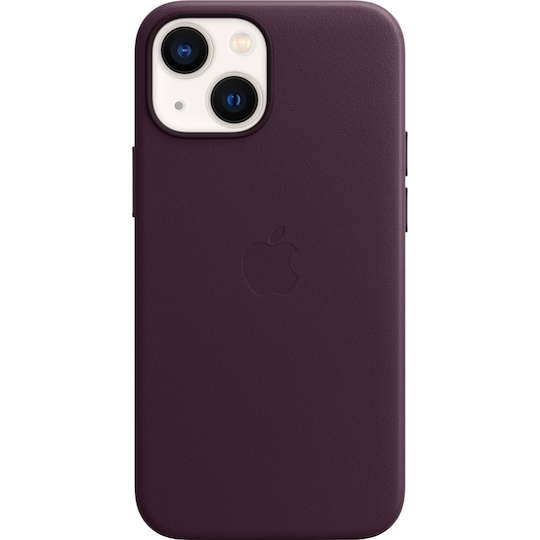 iPhone 13 mini skinndeksel med MagSafe (mørk kirsebær)